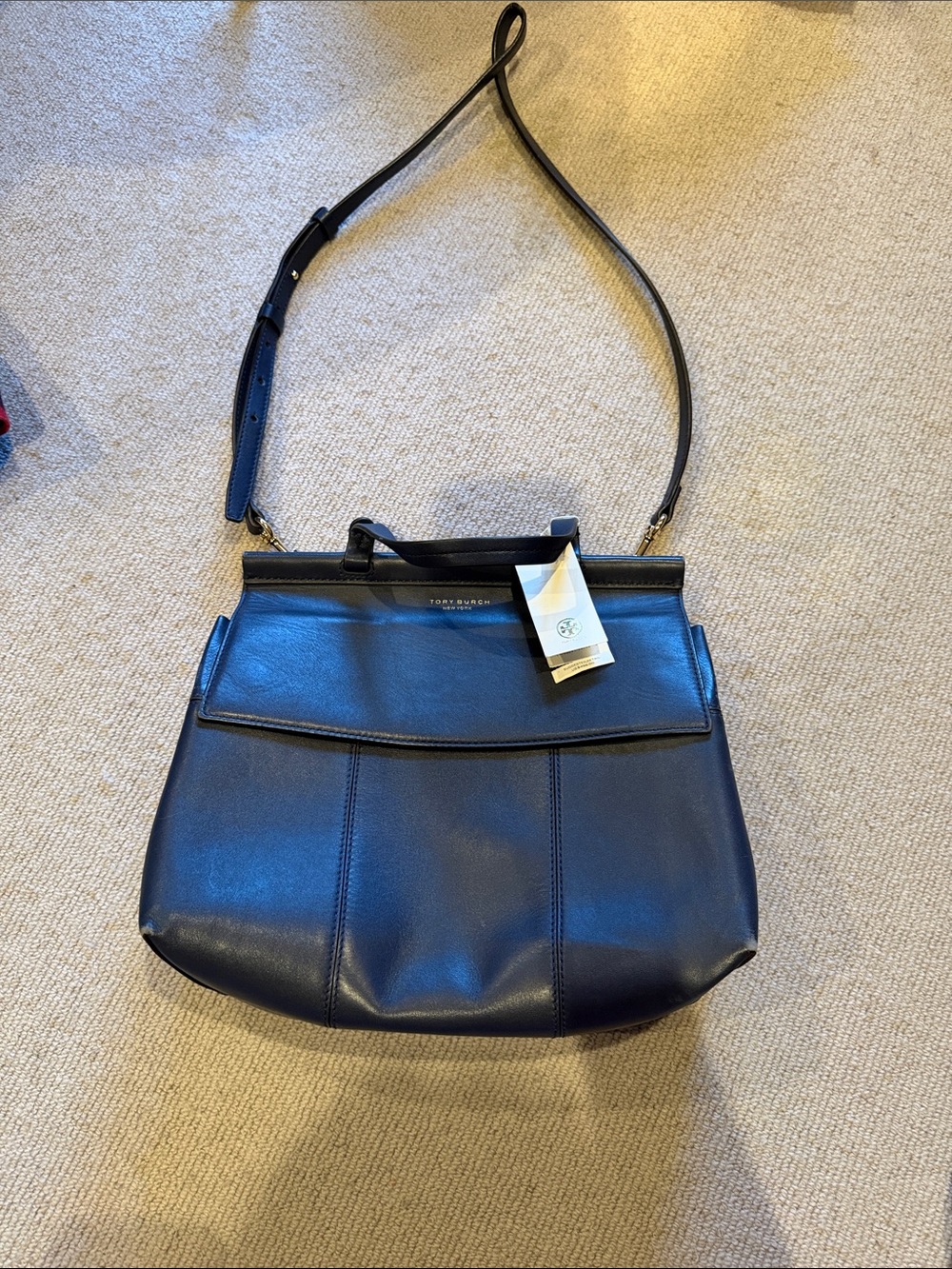 Tory Burch Black Leather Shoulder Crossbody